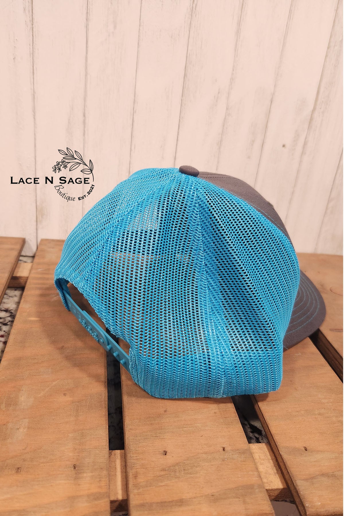 LACE N SAGE LEATHER PATCH HAT