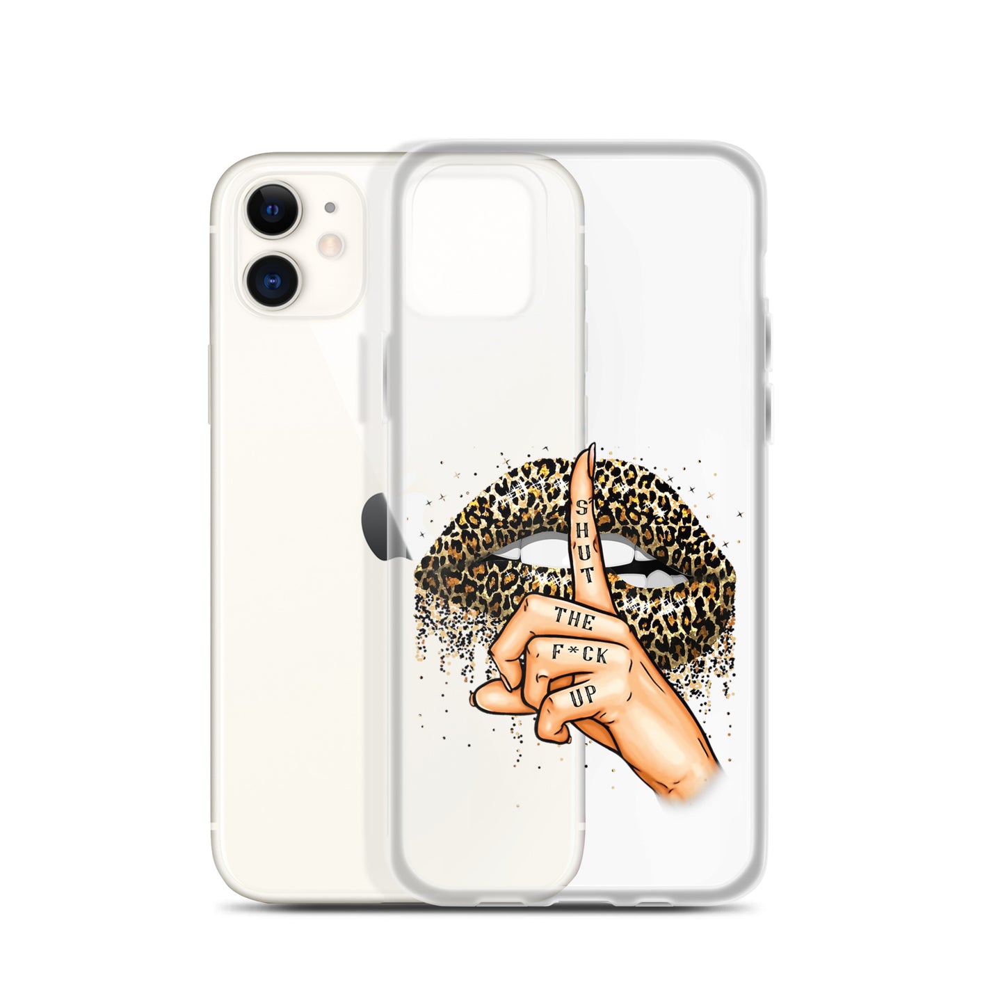 Leopard Shut The F*ck up Clear Case for iPhone®