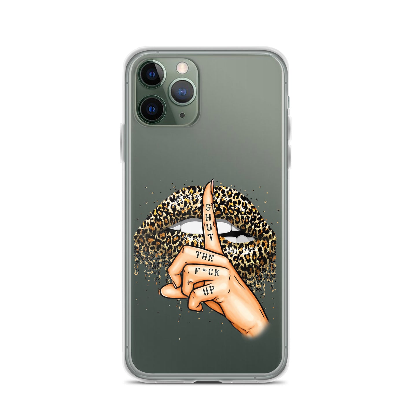 Leopard Shut The F*ck up Clear Case for iPhone®