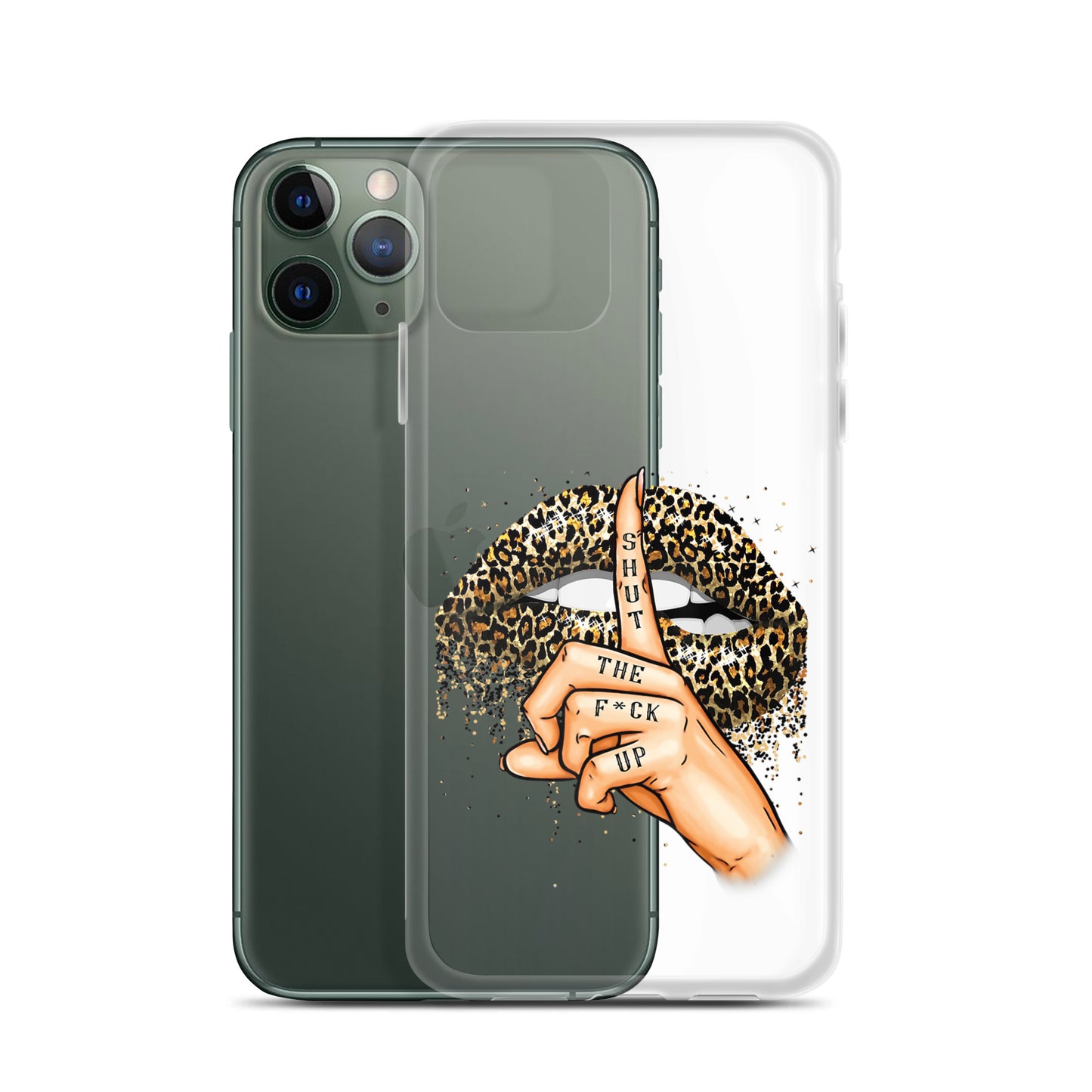 Leopard Shut The F*ck up Clear Case for iPhone®