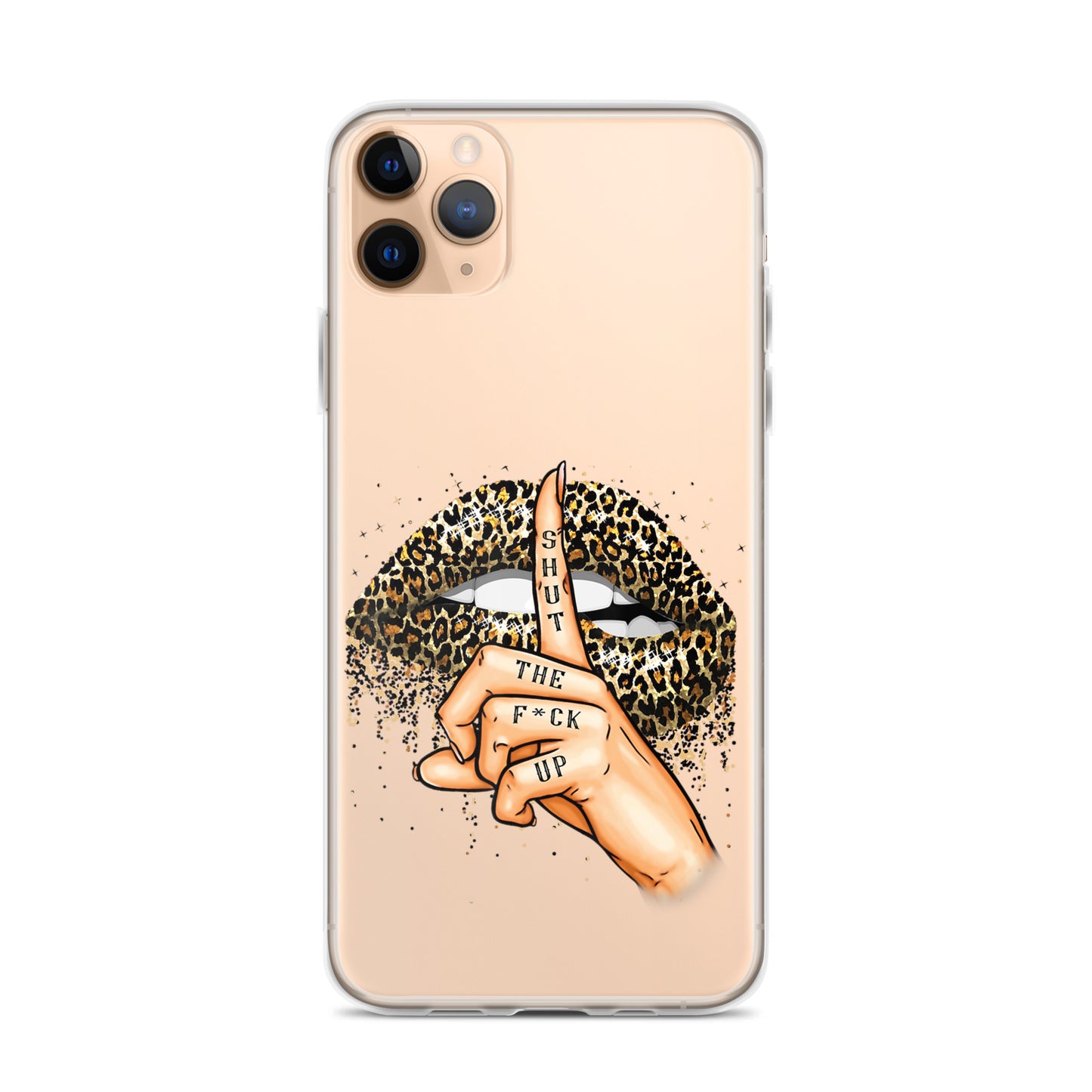 Leopard Shut The F*ck up Clear Case for iPhone®