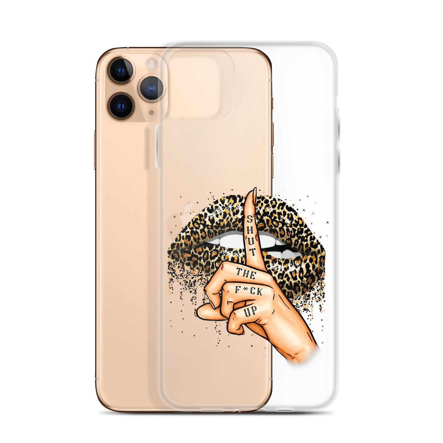 Leopard Shut The F*ck up Clear Case for iPhone®