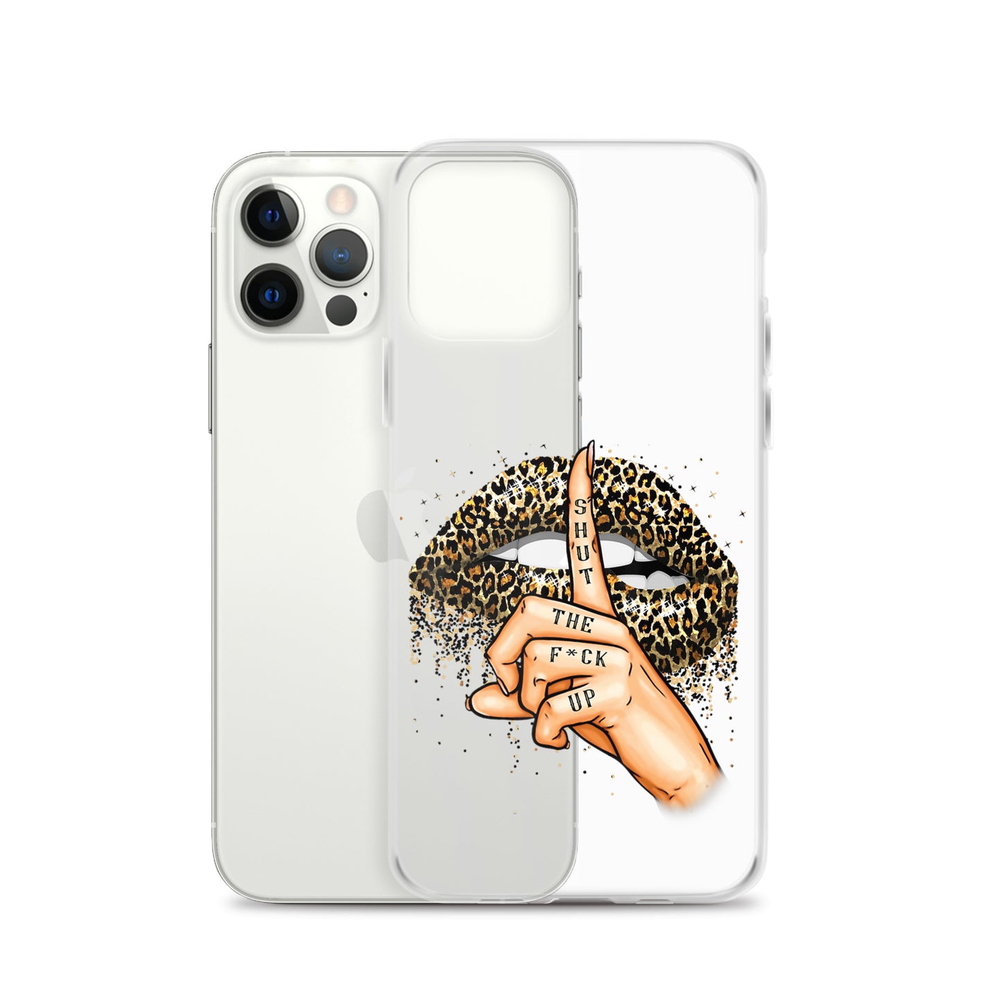 Leopard Shut The F*ck up Clear Case for iPhone®