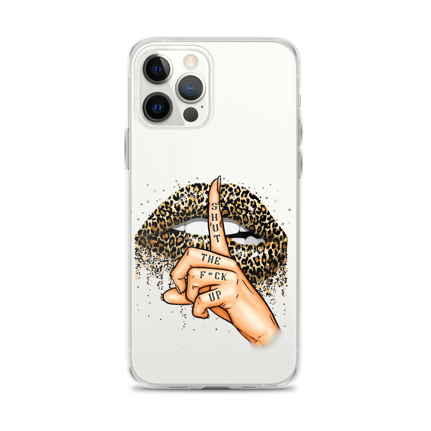 Leopard Shut The F*ck up Clear Case for iPhone®