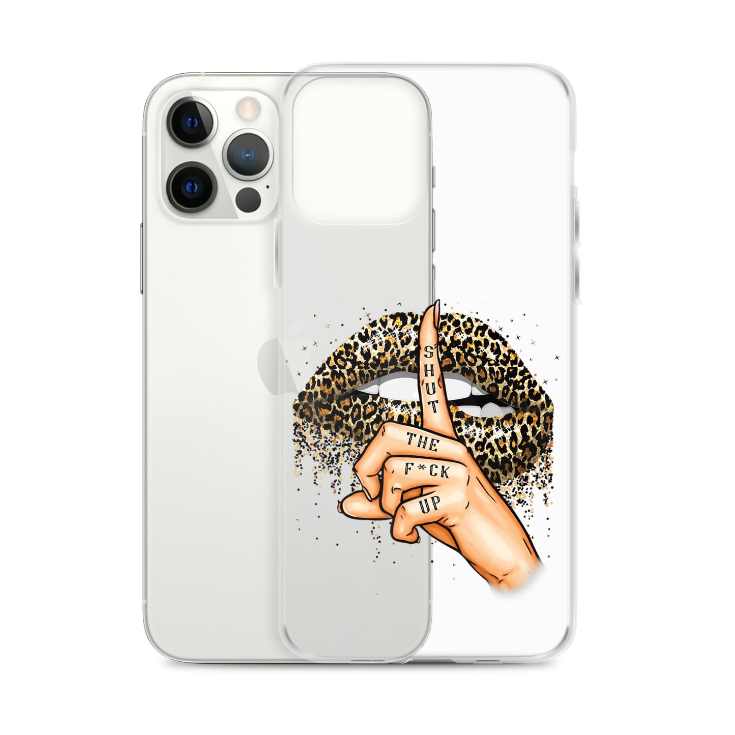 Leopard Shut The F*ck up Clear Case for iPhone®