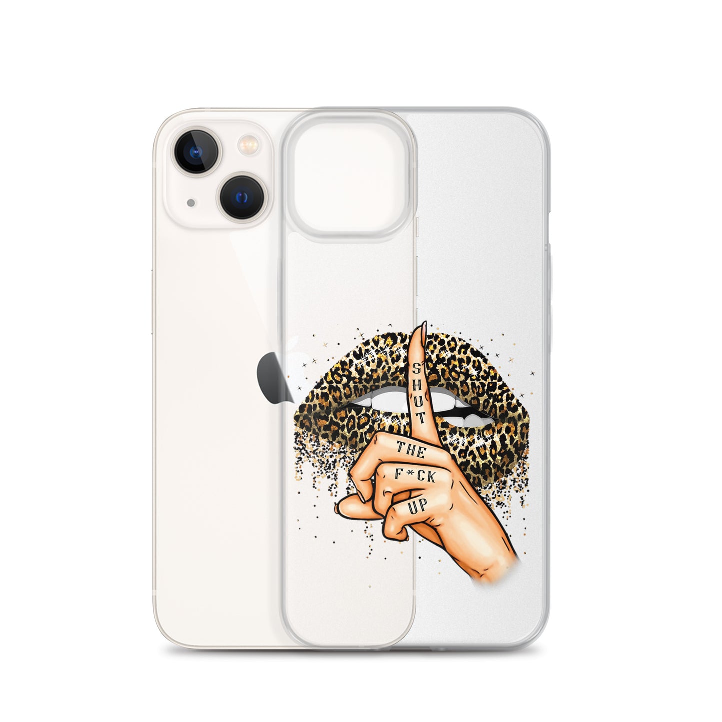 Leopard Shut The F*ck up Clear Case for iPhone®