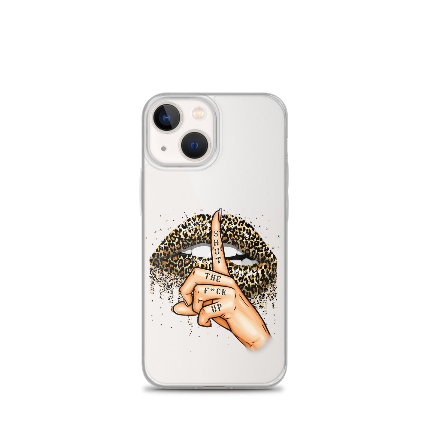 Leopard Shut The F*ck up Clear Case for iPhone®