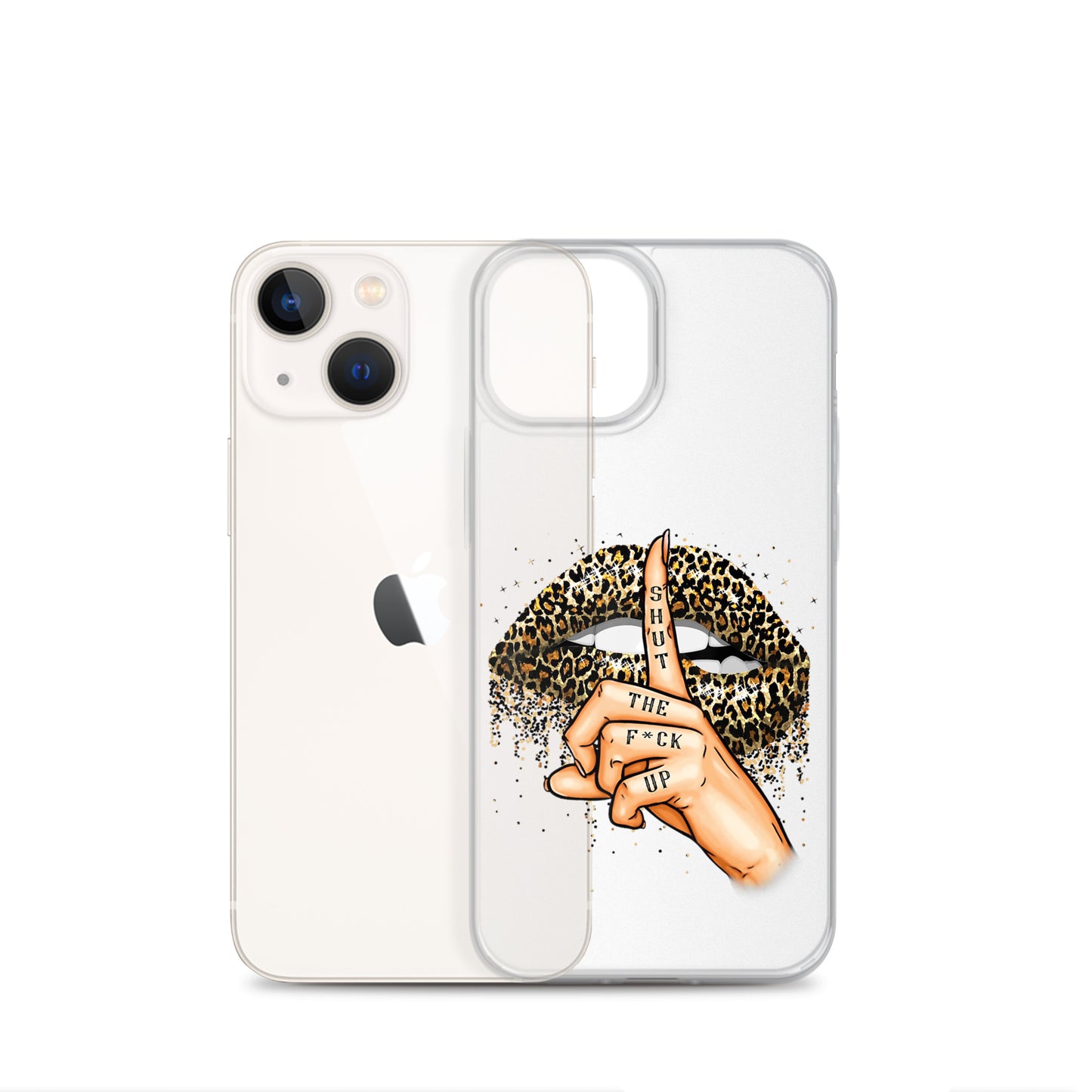 Leopard Shut The F*ck up Clear Case for iPhone®