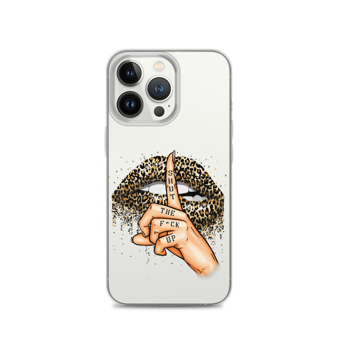 Leopard Shut The F*ck up Clear Case for iPhone®