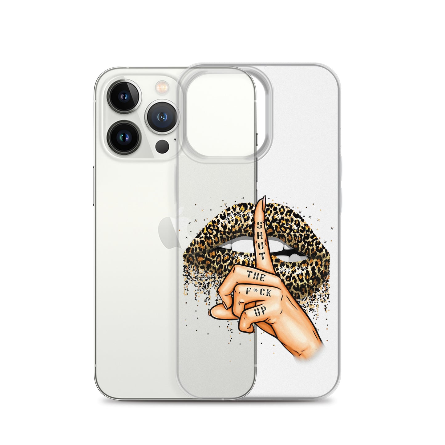 Leopard Shut The F*ck up Clear Case for iPhone®