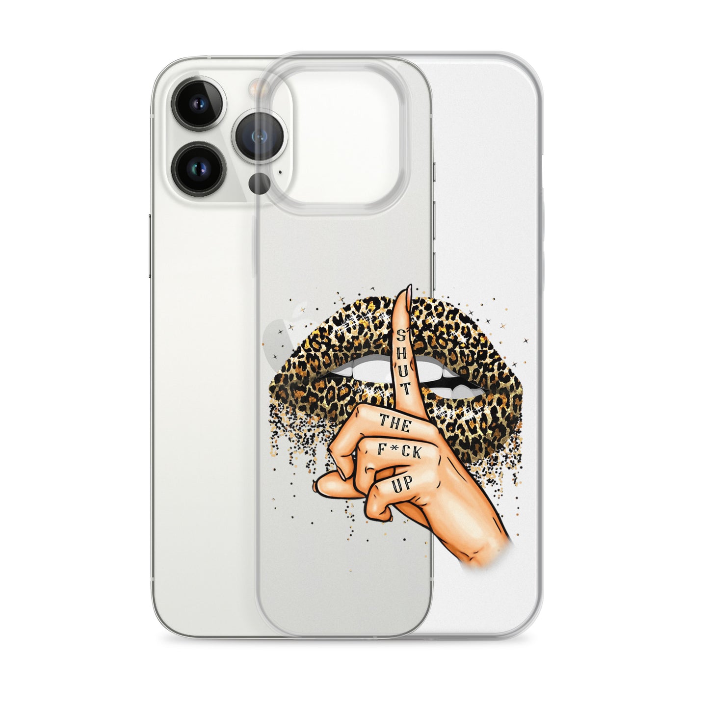 Leopard Shut The F*ck up Clear Case for iPhone®