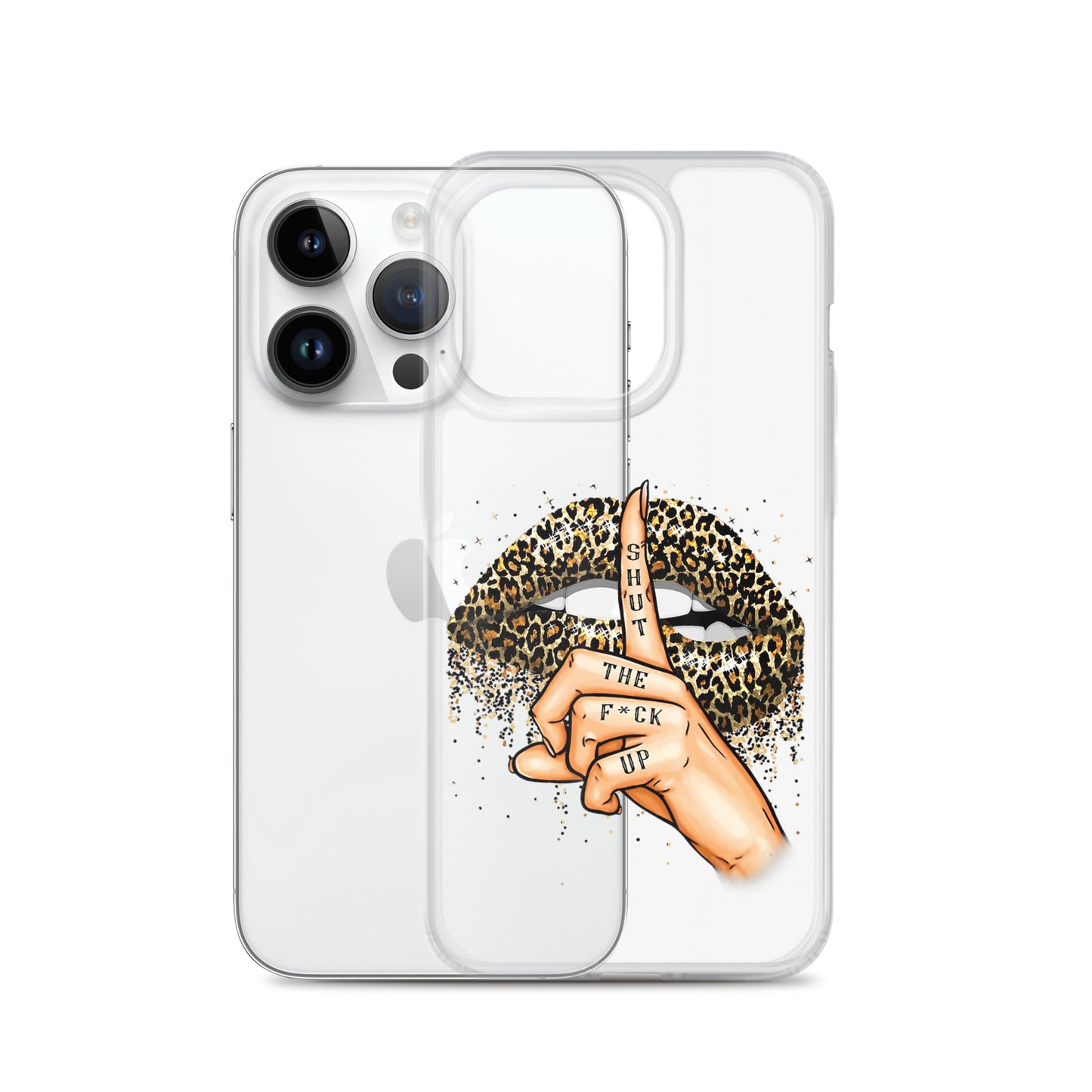 Leopard Shut The F*ck up Clear Case for iPhone®