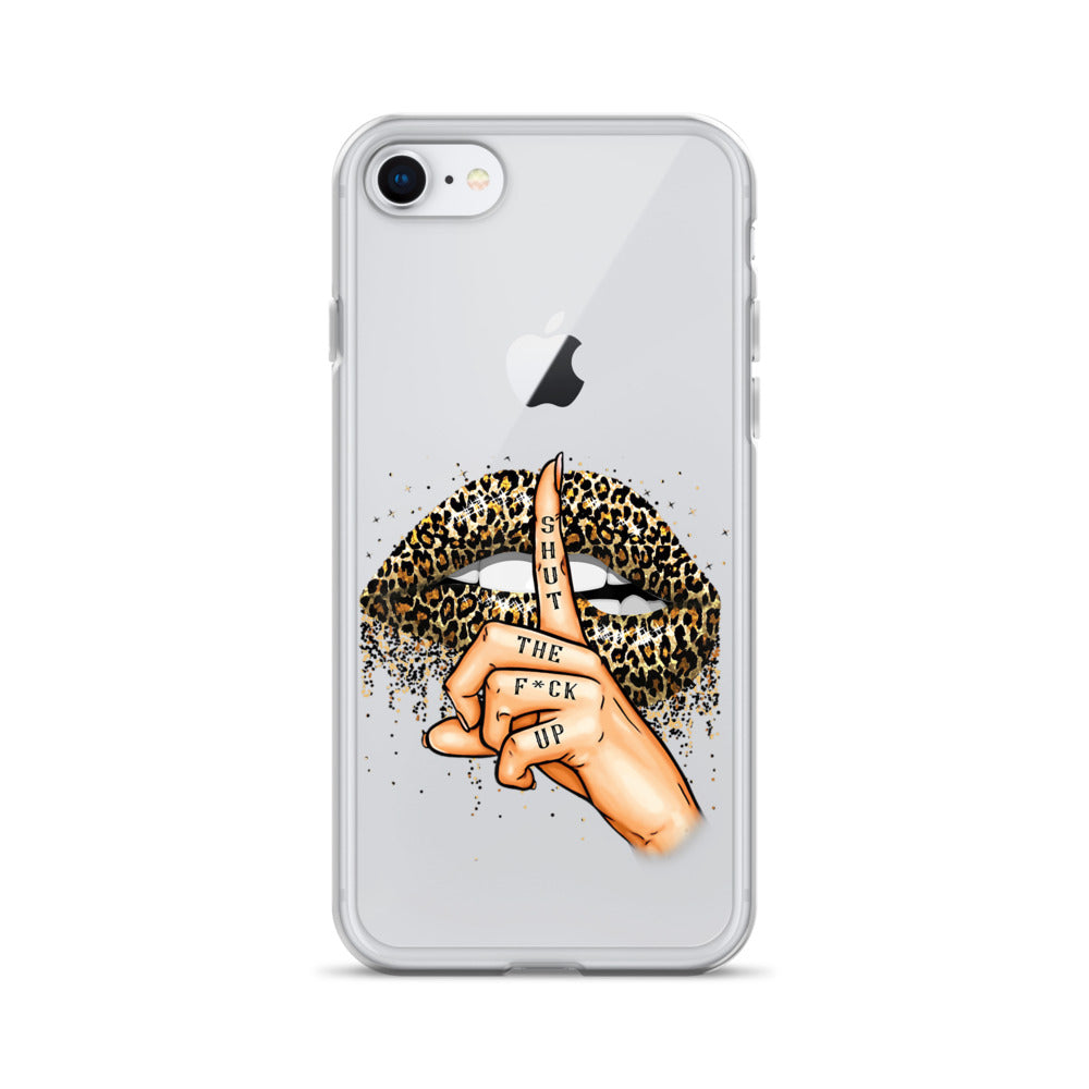 Leopard Shut The F*ck up Clear Case for iPhone®