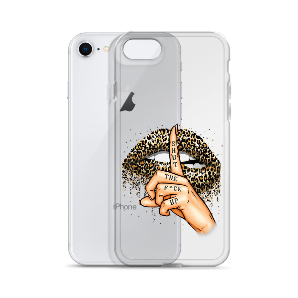 Leopard Shut The F*ck up Clear Case for iPhone®