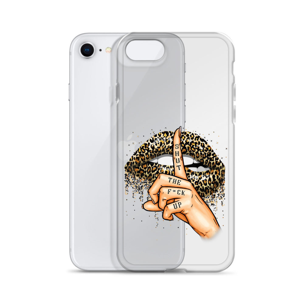 Leopard Shut The F*ck up Clear Case for iPhone®