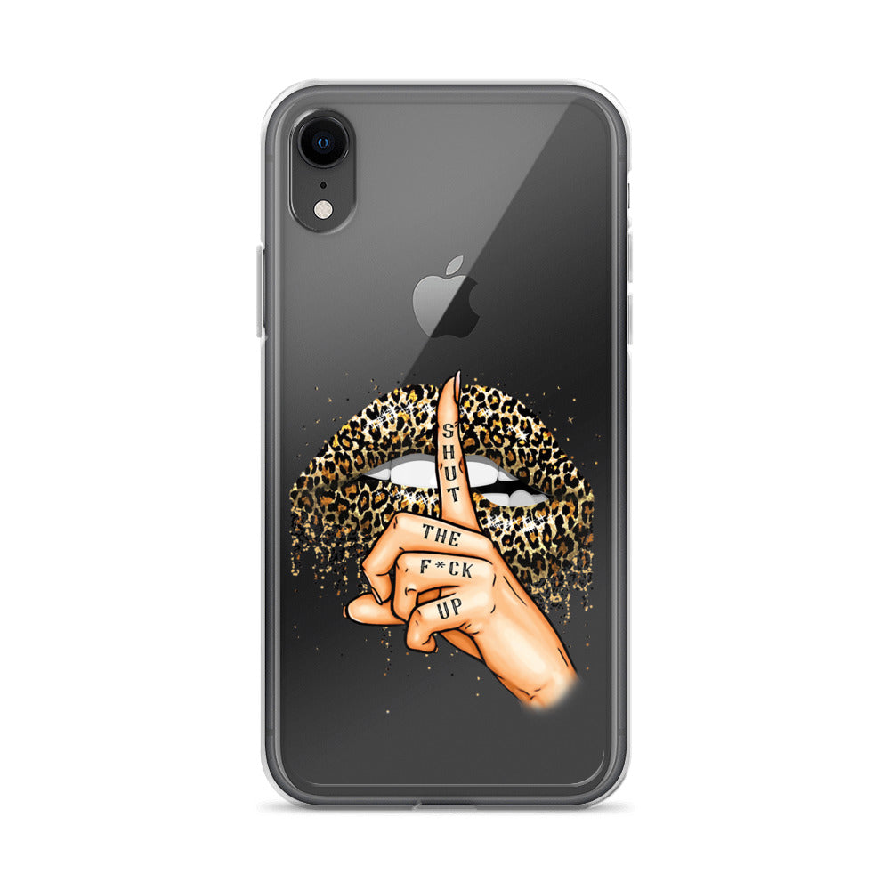 Leopard Shut The F*ck up Clear Case for iPhone®