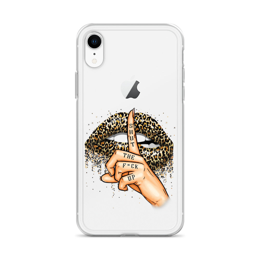 Leopard Shut The F*ck up Clear Case for iPhone®