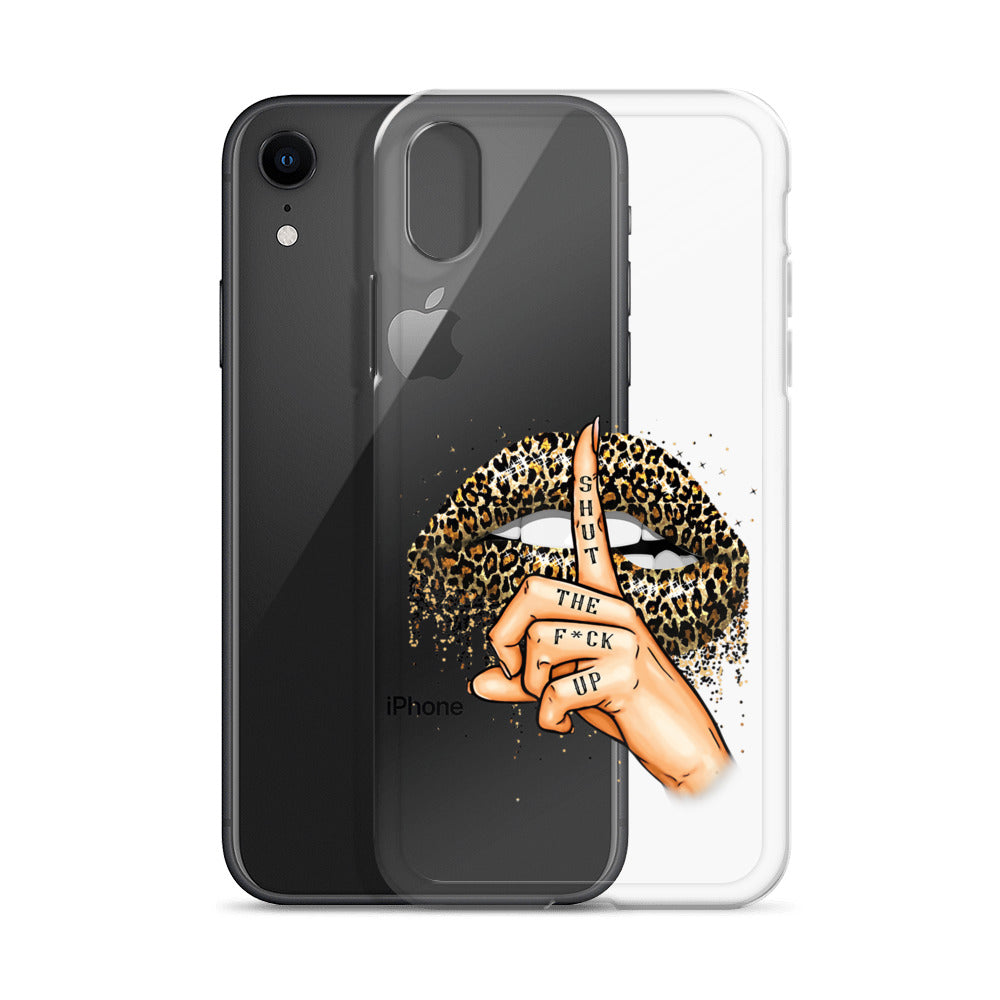 Leopard Shut The F*ck up Clear Case for iPhone®