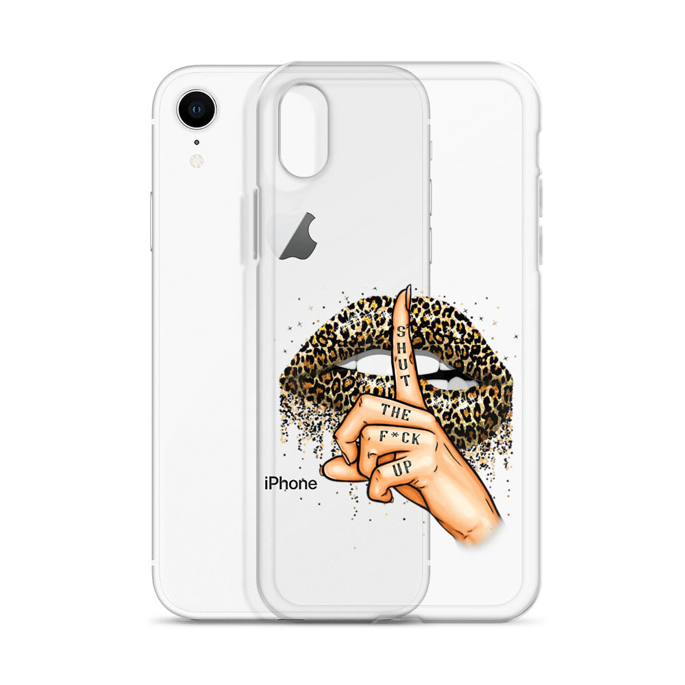 Leopard Shut The F*ck up Clear Case for iPhone®