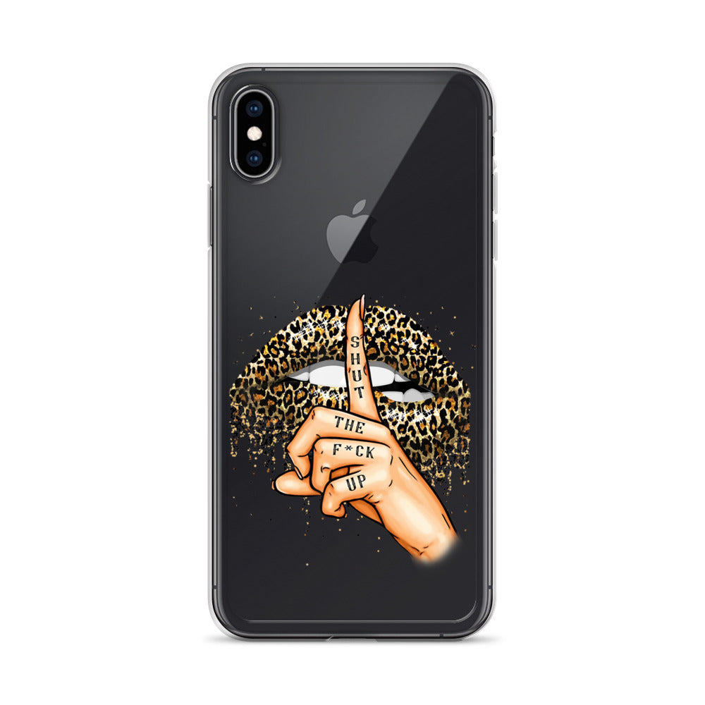 Leopard Shut The F*ck up Clear Case for iPhone®