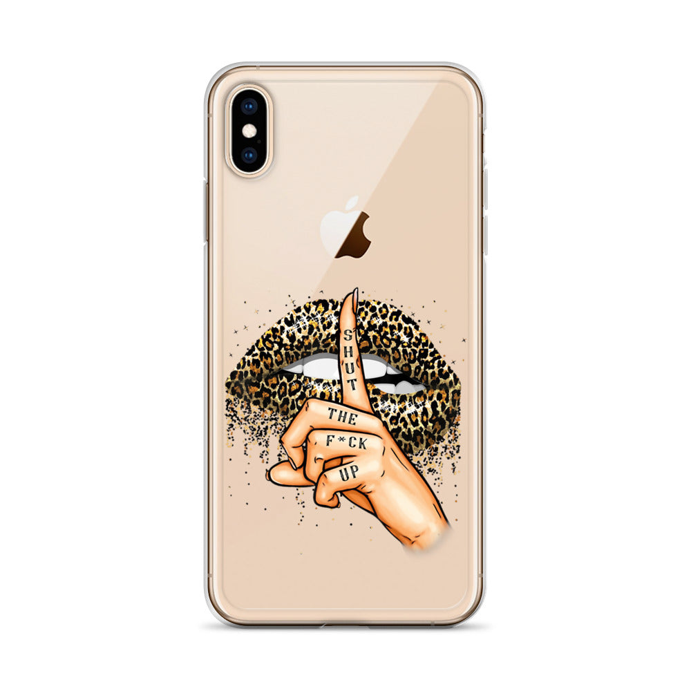 Leopard Shut The F*ck up Clear Case for iPhone®