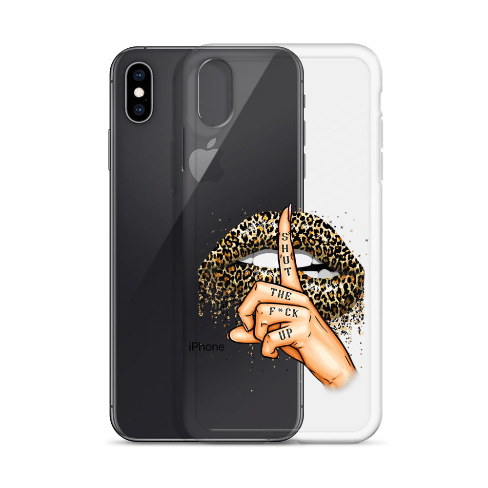 Leopard Shut The F*ck up Clear Case for iPhone®