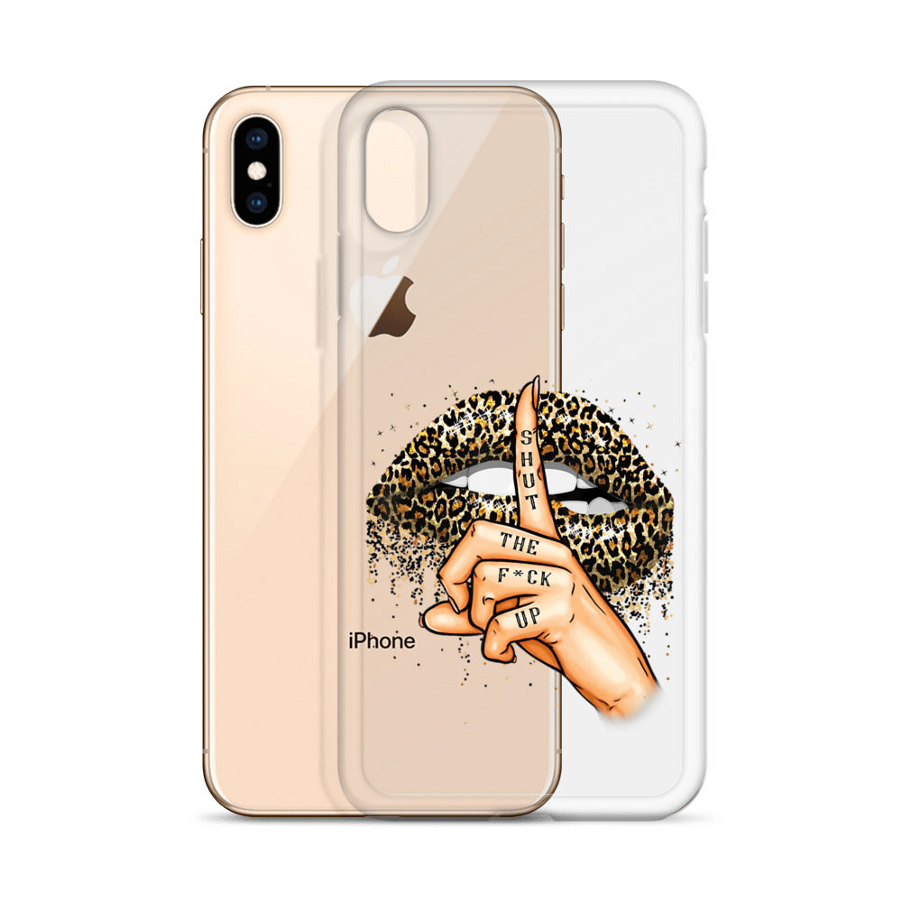 Leopard Shut The F*ck up Clear Case for iPhone®