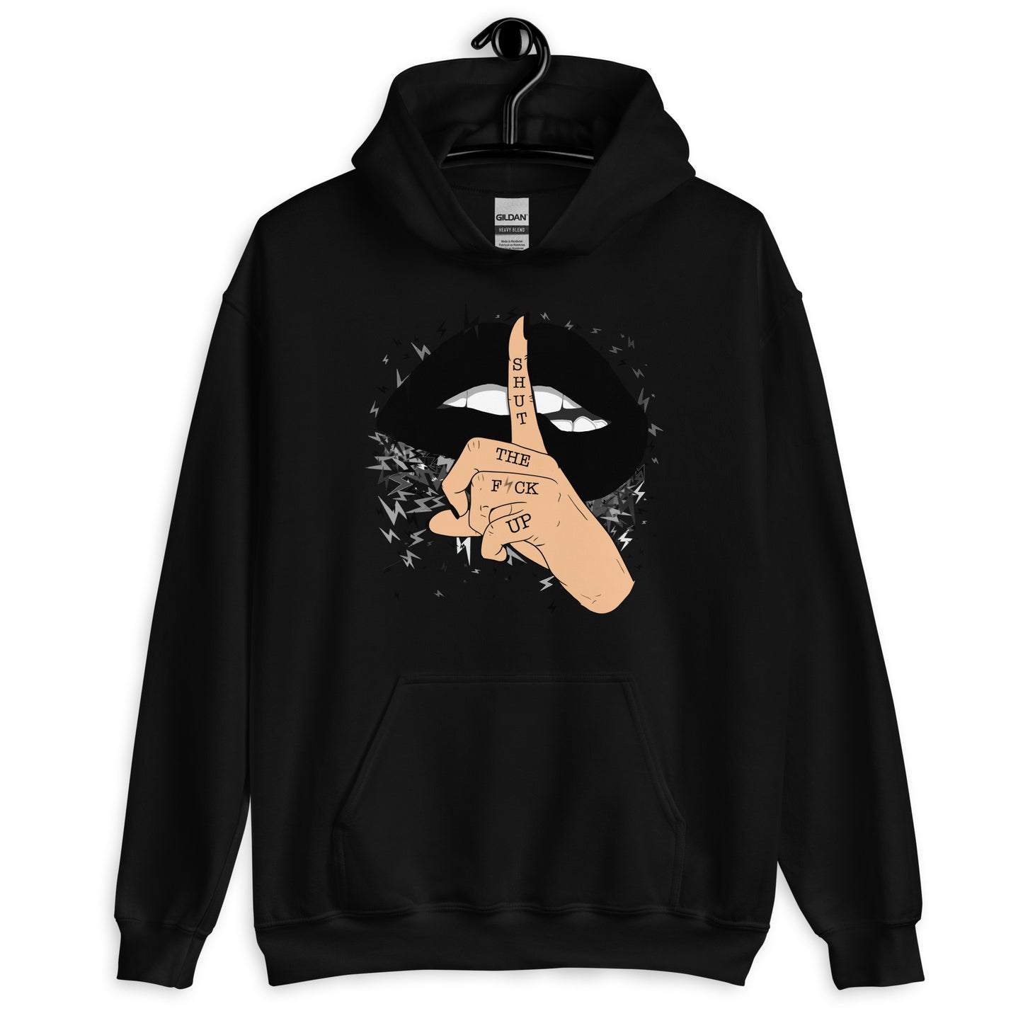 Lightning Bolt Shut The F*ck Up Unisex Hoodie