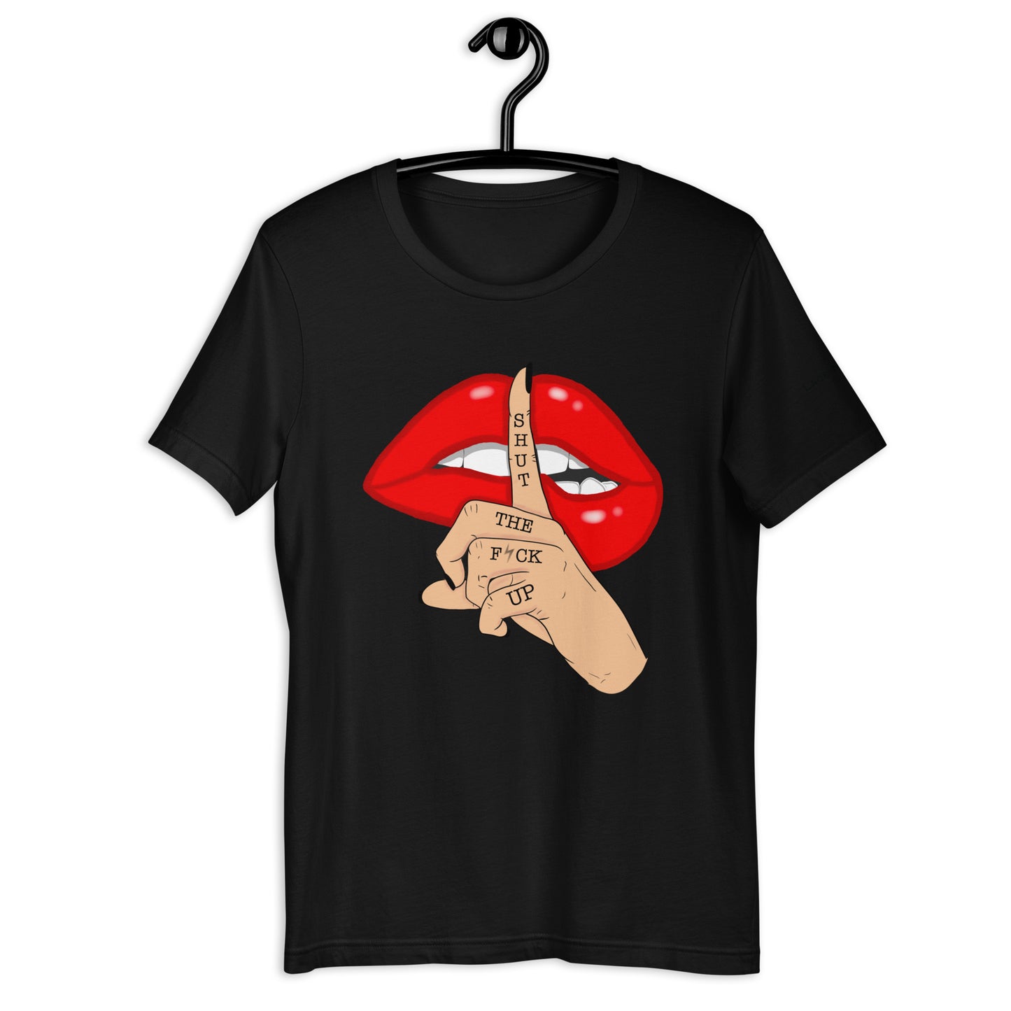 Red Lips Shut the F*ck Up Unisex t-shirt