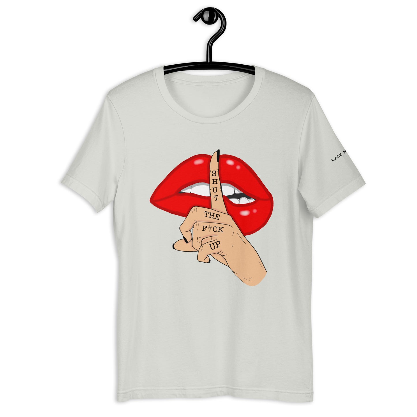 Red Lips Shut the F*ck Up Unisex t-shirt