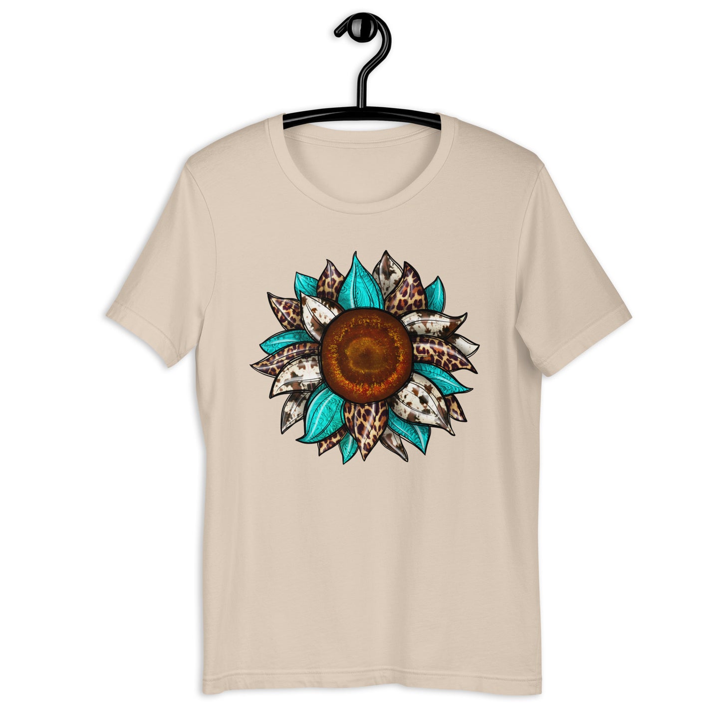 Cow print Sunflower Unisex t-shirt