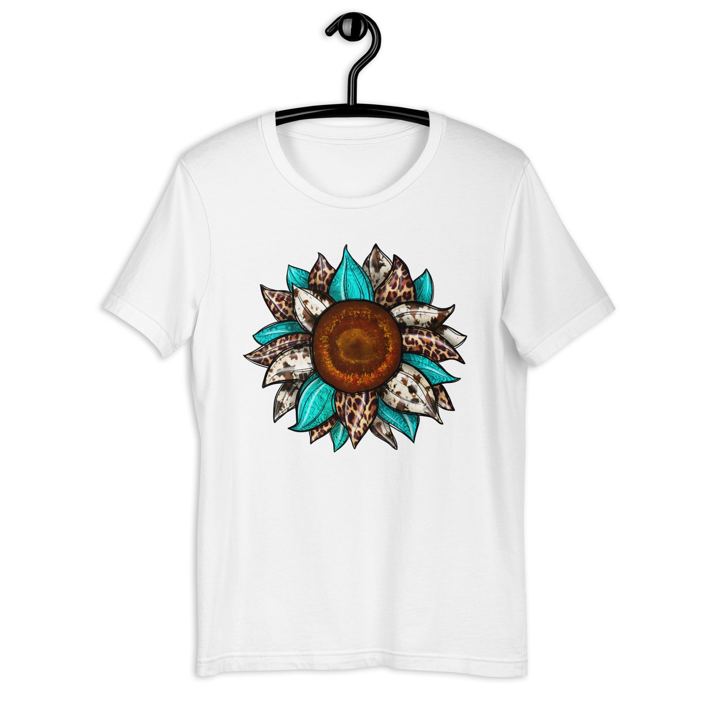 Cow print Sunflower Unisex t-shirt