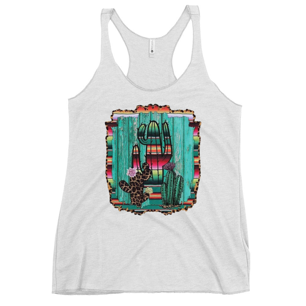 Serape Cactus Women's Racerback Tank