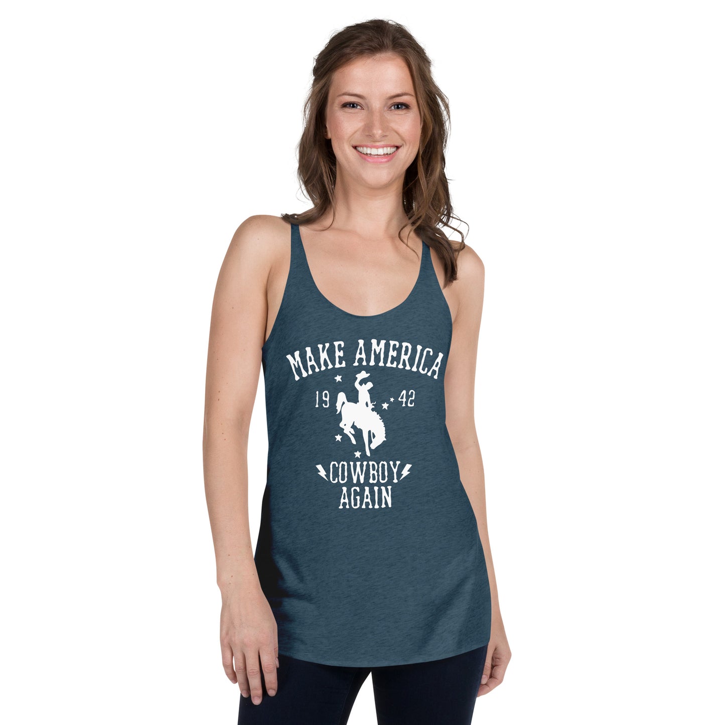 Make America Cowboy Again Women's Racerback Tank