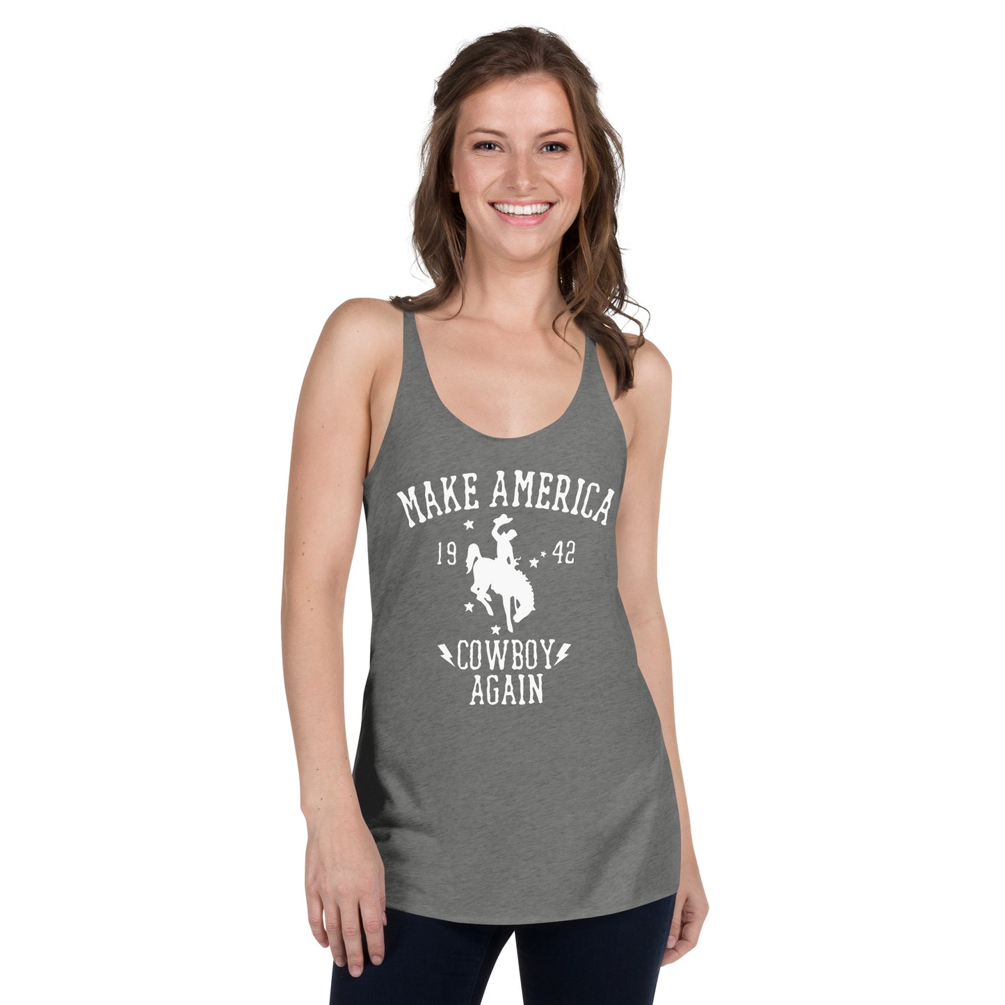 Make America Cowboy Again Women's Racerback Tank