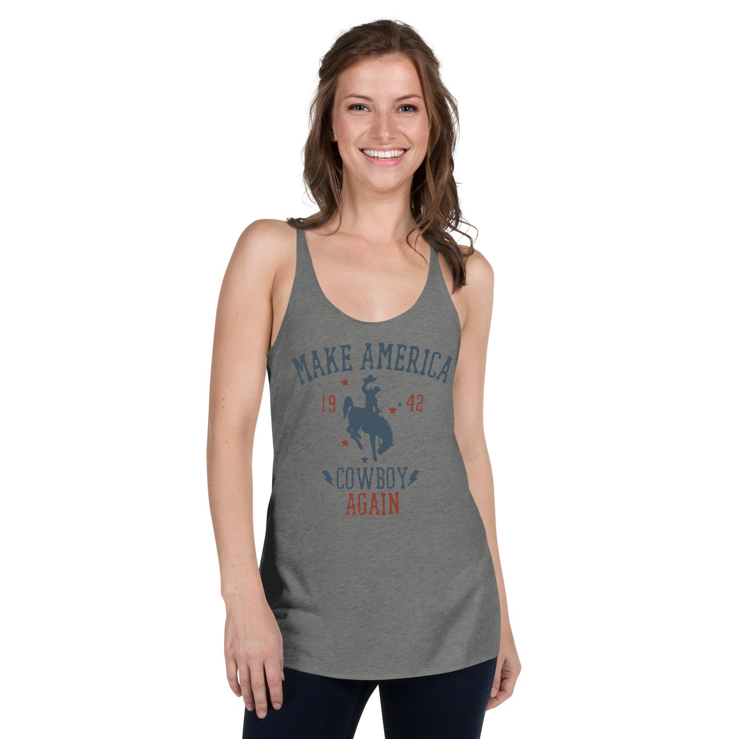 Make America Cowboy Again Women's Racerback Tank