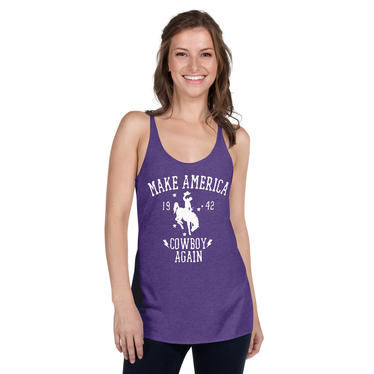 Make America Cowboy Again Women's Racerback Tank