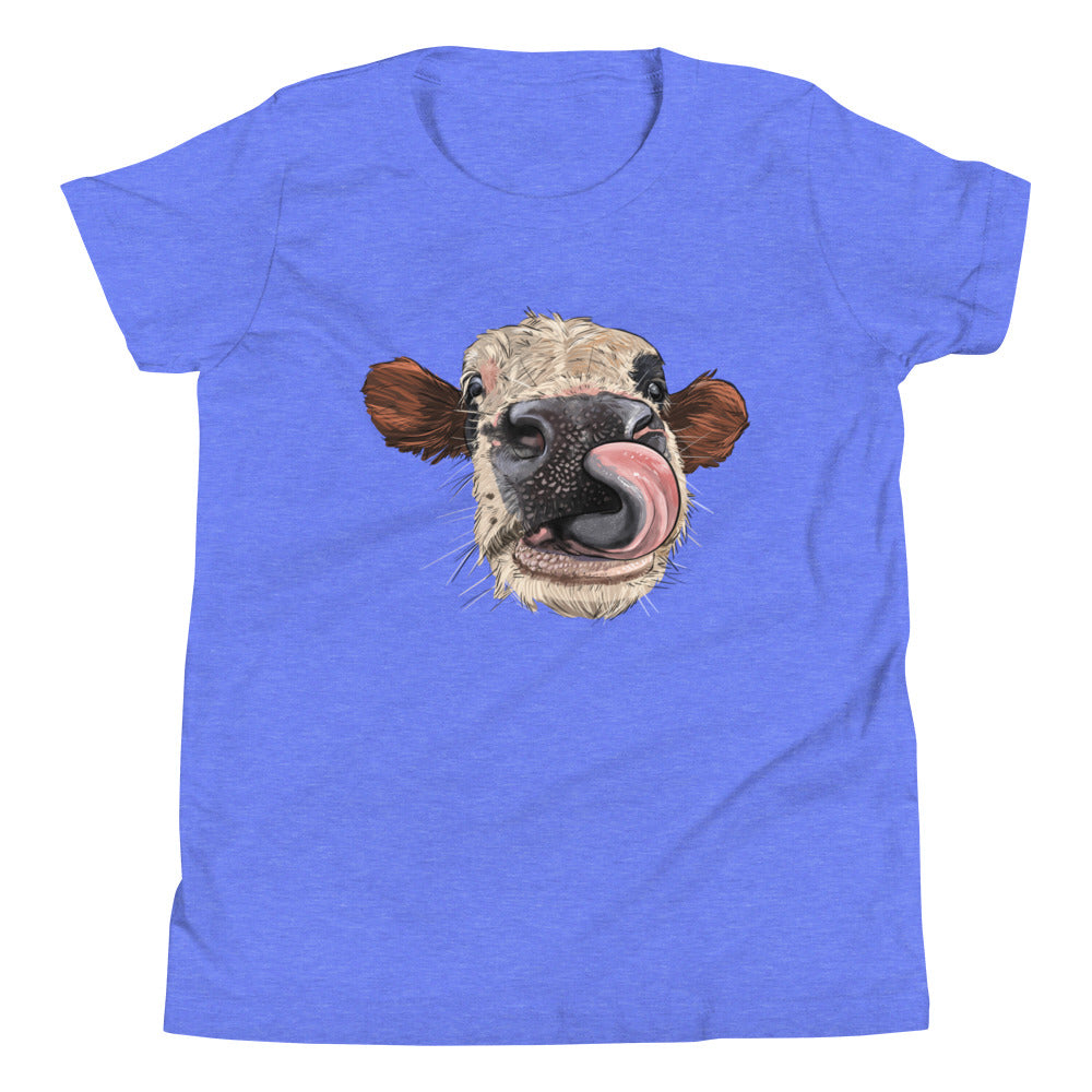 Youth Tongue Cow Short Sleeve T-Shirt