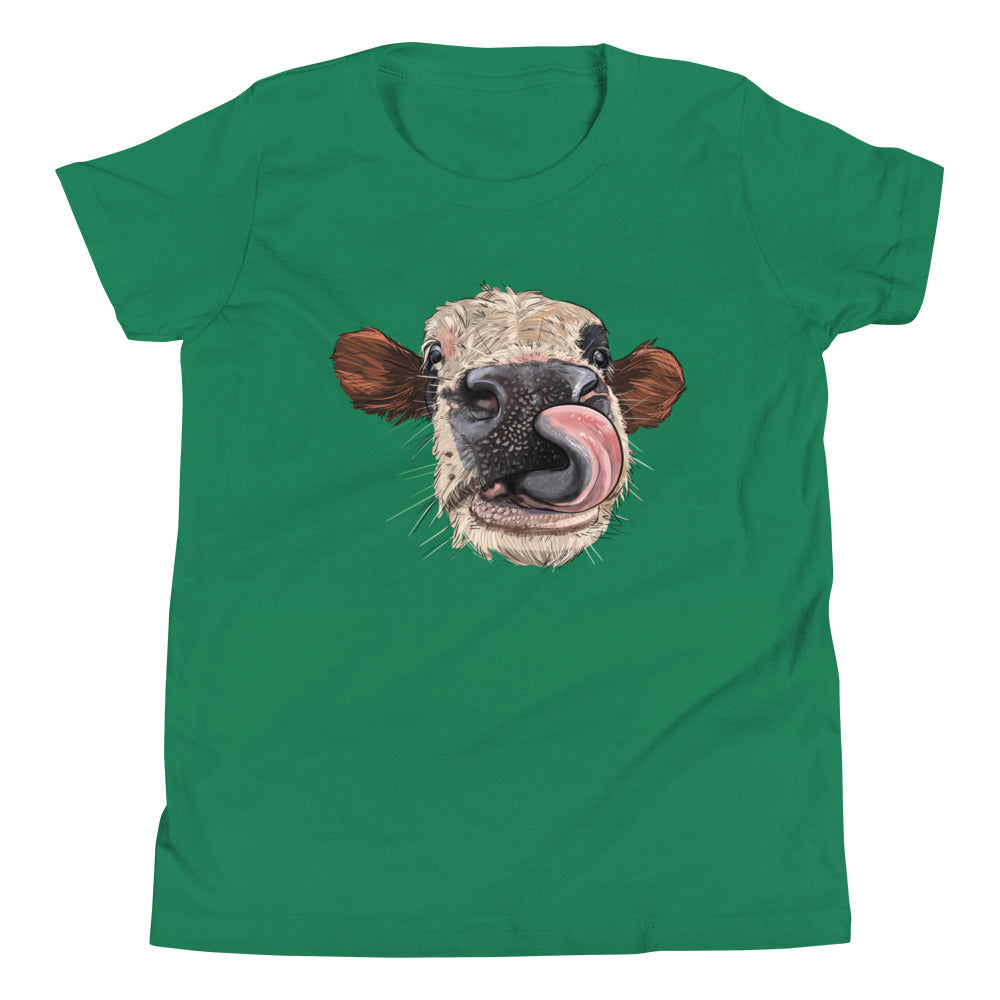 Youth Tongue Cow Short Sleeve T-Shirt